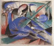 Franz Marc Horse Asleep (mk34) oil painting